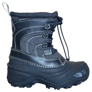 The North Face Alpenglow IV Waterproof Snow Boots Insulated Black Size Kids 12
